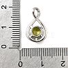 925 Sterling Silver Pave Cubic Zirconia Pendants STER-V001-03P-08-3
