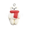 Christmas Theme Opaque Resin Pendants RESI-F054-B10-1