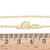 2MM Brass Cable Chain Necklaces NJEW-G183-03G-02-5
