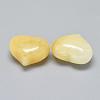 Natural Yellow Aventurine Heart Palm Stone G-F637-11C-4