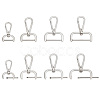 8Pcs 4 Styles Zinc Alloy Swivel Lobster Claw Clasps FIND-PH0008-63P-1