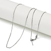 304 Stainless Steel Bar Link Necklaces NJEW-H042-01P-1