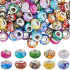 120Pcs 10 Colors Opaque Resin European Beads RPDL-LT0001-01-1
