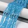 Imitation Jade Glass Beads Strands EGLA-A034-T2mm-MB08-2