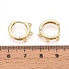 Brass Hoop Earring Finding KK-N261-61G-3