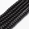Natural Black Onyx Beads Strands G-P161-19-6x4mm-1