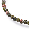 Natural Unakite Bead Bracelets BJEW-JB04555-04-2