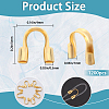 1200Pcs Brass Wire Guardian and Protectors KK-SP0001-98G-2