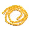 Opaque Solid Color Electroplate Glass Beads Strands GLAA-F029-P4mm-C04-2