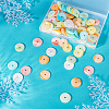 120Pcs 6 Colors Dyed Natural Shell Beads SHEL-PH0001-23-2