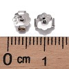 Rhodium Plated 925 Sterling Silver Friction Ear Nuts STER-L063-09P-3