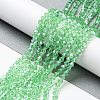 Transparent Electroplate Glass Beads Strands LS-EGLA-A039-T4mm-A24-4
