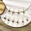 5 Pairs 5 Styles 304 Stainless Steel & Wenge Wood Dangle Eearrings EJEW-JE05723-01S-1