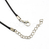 Waxed Cord Necklace Making X-NJEW-R229-1.5mm-3