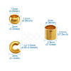 Brass Crimp Beads KK-TA0007-57-9