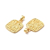 Rack Plating Brass Pendants KK-A177-19G-3