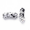Opaque Spray Painted Acrylic Beads MACR-S372-001F-B04-2
