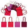 8Pcs 4 Colors Square Paper Gift Bags with Handles CARB-TA0001-18B-2