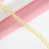 Transparent Glass Beads Strand GLAA-F112-01D-3