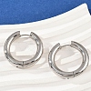 202 Stainless Steel Polishing Hoop Earrings EJEW-M106-02P-07-3