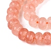 Imitation Jade Crackle Glass Beads Strands GLAA-Q108-05A-A08-3