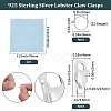 4Pcs 925 Sterling Silver Lobster Claw Clasps STER-BBC0009-40C-2