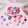 Handmade Polymer Clay 3D Flower Plumeria Beads CLAY-ME0001-08-4