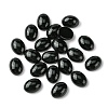 Synthetic Black Stone Cabochons G-A094-01B-38-1