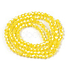 Opaque Solid Color Electroplate Glass Beads Strands LS-EGLA-A039-P2mm-A05-3