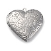 304 Stainless Steel Locket Pendants STAS-S171-13P-04-1