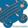 Alloy Moon Sun Star Double Layer Tassel Waist Chains AJEW-GF0013-25G-6