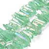 Natural Quartz Crystal Points Beads Strands G-K181-B32-1