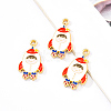 Eco-Friendly Alloy Enamel Pendants X-ENAM-Q437-018-NR-1