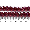 Electroplate Transparent Glass Beads Strands LS-EGLA-A035-T8mm-A02-4