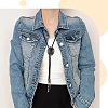 2Pcs 2 Colors PU Leather Lariat Necklace NJEW-GF0001-15-5