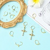 Brass Leverback Earring Findings KK-YW0002-46-4