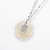 Brass Real Platinum Plated Cable Chains Pendant Necklaces NJEW-JN02259-04-2