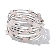 Gemstone Chip Warp Bracelets BJEW-JB01517-01-4