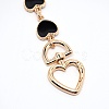 Light Gold Zinc Alloy Hanger Clasps FIND-WH0066-36A-2
