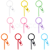 20Pcs Spray Painted Eco-Friendly Alloy Swivel Snap Hook Clasps FIND-SC0017-11-5