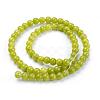 Natural Yellow Jade Beads Strands G-G598-6mm-YXS-2