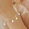 100Pcs ABS Plastic Imitation Pearl Pendants SACR-BM0001-01-5