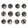 Brass Micro Pave Cubic Zirconia Pendants ZIRC-L083-013B-G-1