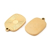 Ion Plating(IP) 316L Surgical Stainless Steel Pendant Cabochon Settings STAS-F302-05G-2