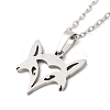 Non-Tarnish 306 Stainless Steel Pendant Necklace for Women NJEW-Q772-01P-03-2