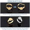 20Pcs 2 Styles Adjustable 304 Stainless Steel Finger Rings Components STAS-UN0057-19A-5