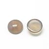 Natural Gray Agate Cabochons G-R416-14mm-15-2