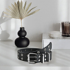 1Pc Star Eyelet PU Leather Waist Belts for Jeans AJEW-CL0005-63-7