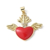 Brass Enamel Pendants KK-D336-07G-01-1