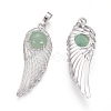 Natural Green Aventurine Pendants G-L512-P10-2